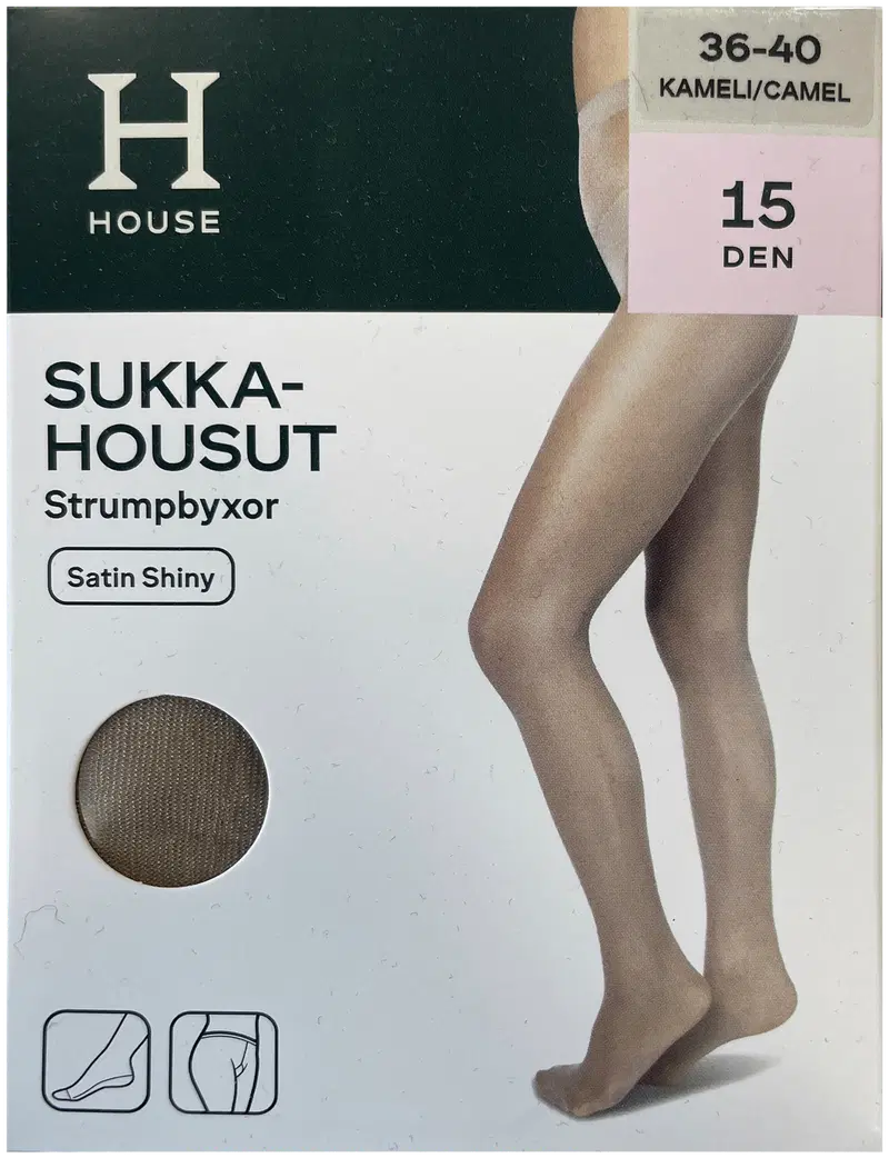 Колготки домашние Satin Shiny 15 ден Sun, размер 36-40 (размер 36-40, цвет Верблюд)