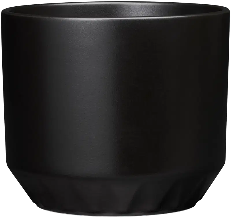 Горшок Arabia Ilona 100X120мм черный матовый