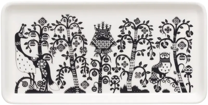 Iittala Taika Тарелка прямоугольная 12x24см черная (цвет черный)