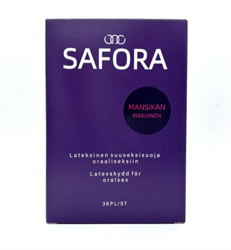 Safora защита орального секса клубника 3 шт.