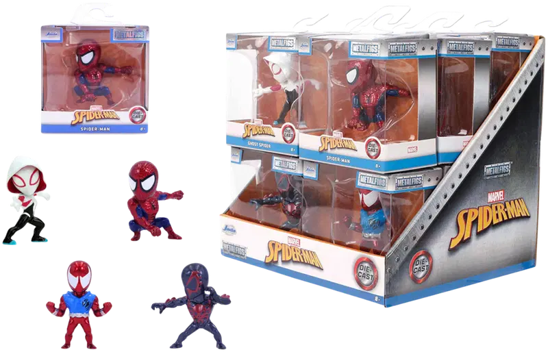 Jada Marvel Spider-Man, Коллекционные фигурки 6,5 см, литьё под давлением, четыре вида, продаются поштучно