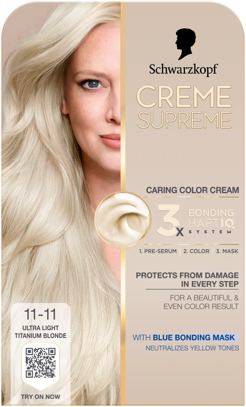 Creme Supreme 11-11 Очень яркий титановый блондин