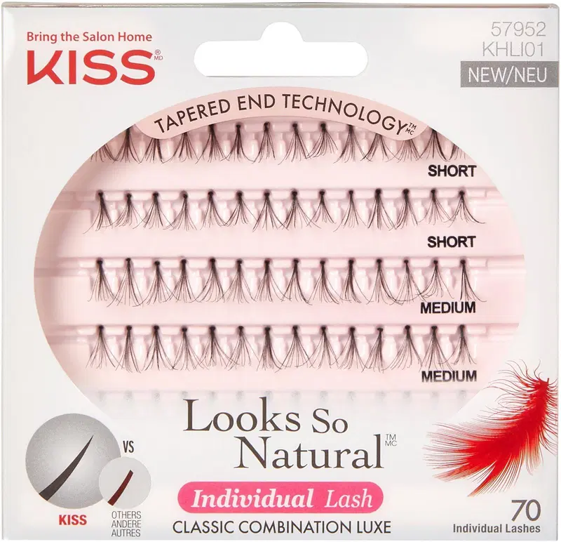 Щипцы для завивки ресниц Kiss Looks So Natural 70 шт.