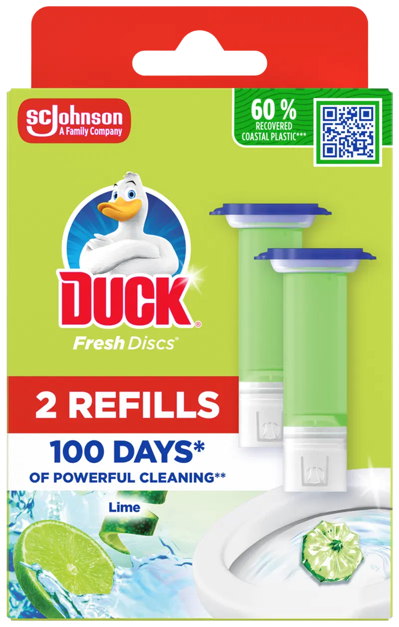 Duck Fresh Discs, 2x36 мл, сменный блок с цедрой лайма