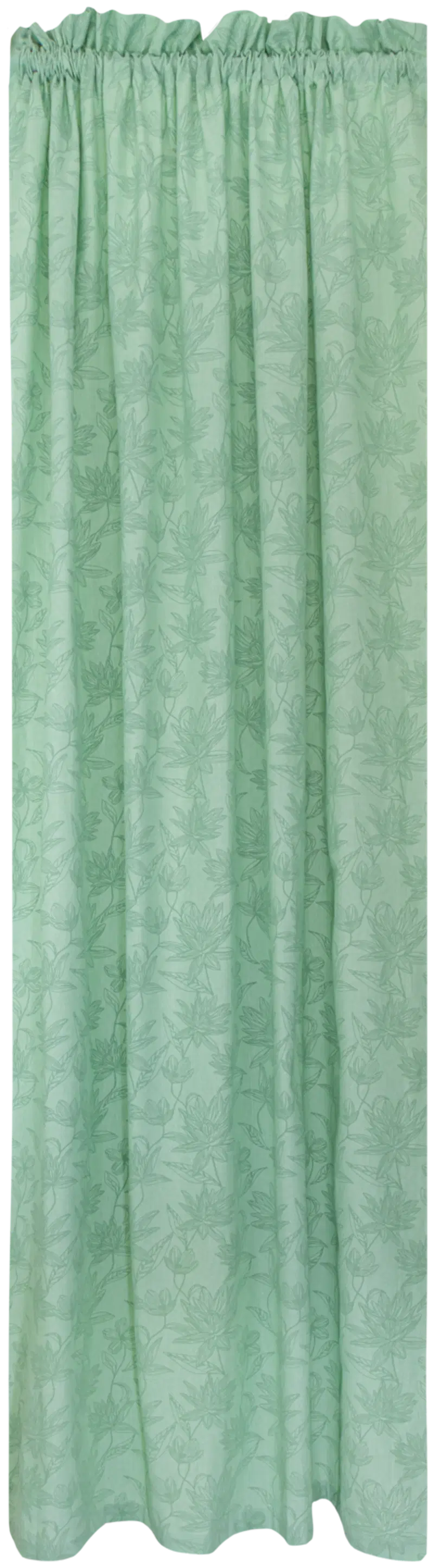 Боковая штора Khadi 140x250см светло-зеленая (цвет Лейтенант Зеленый шамбре/зеленый)