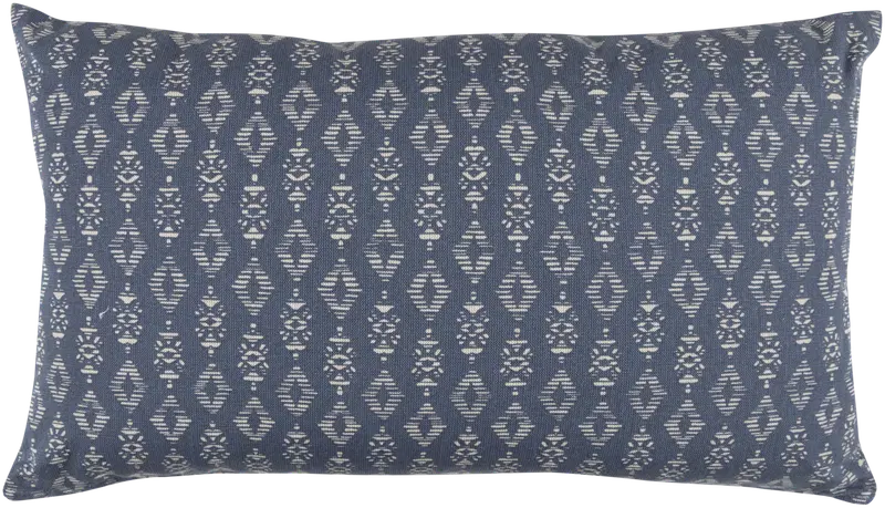 Декоративная подушка Tex Home Икат 30х50 см синяя (цвет синий)