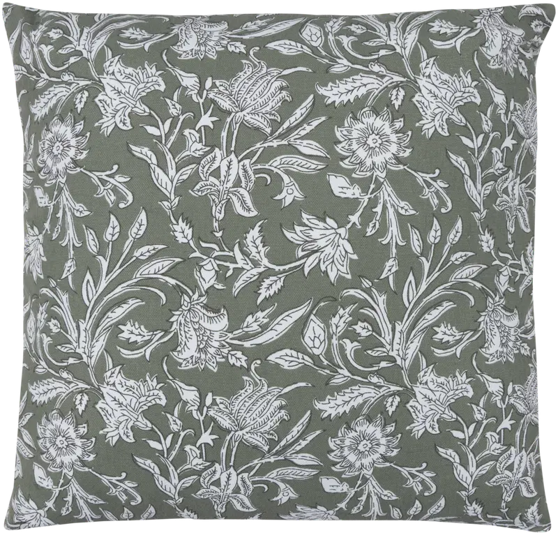 Декоративная подушка Tex Home Fleurs 45x45 см зеленая (цвет зеленый)