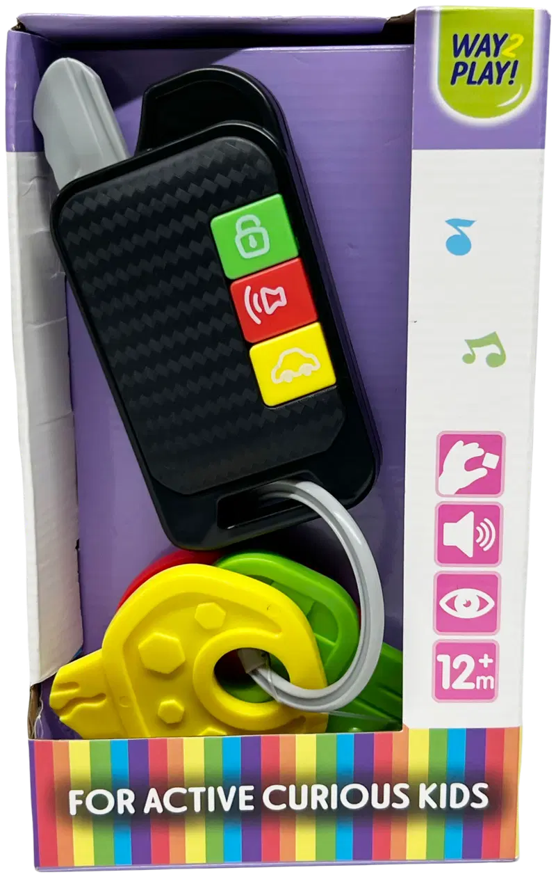 Игрушечные ключи Way2Play со звуками My First Car Keys (цвет Разноцветный)