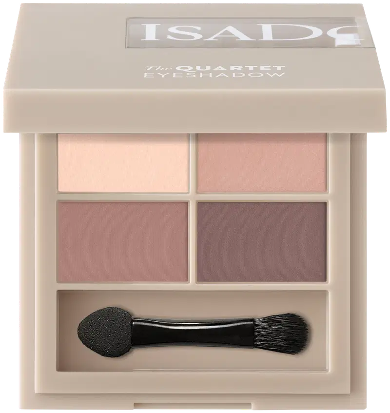 Палетка теней для век Isadora The Eyeshadow Quartet 04 Cappuccino 3,5 г (размер 3,5G, цвет 01 мутные нюды)