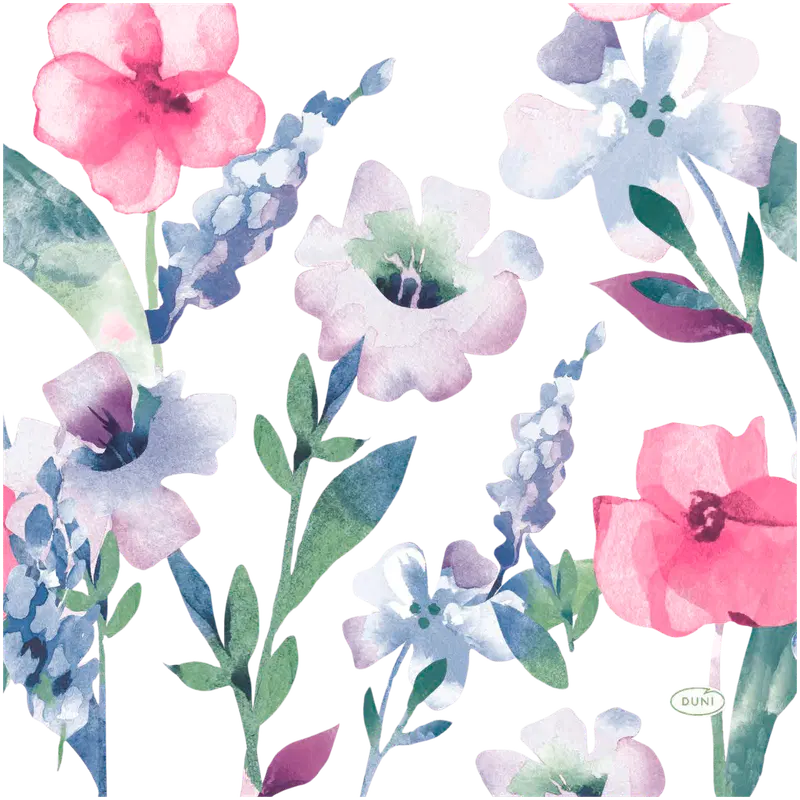 Салфетки DUNI Tissue 33 x 33 см Everbloom, 3-слойные, 20 шт.