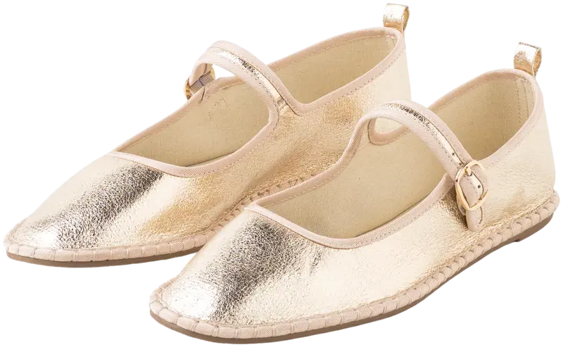 Женские балетки со стрингами TEX I274689 (размер 36, цвет Золото)