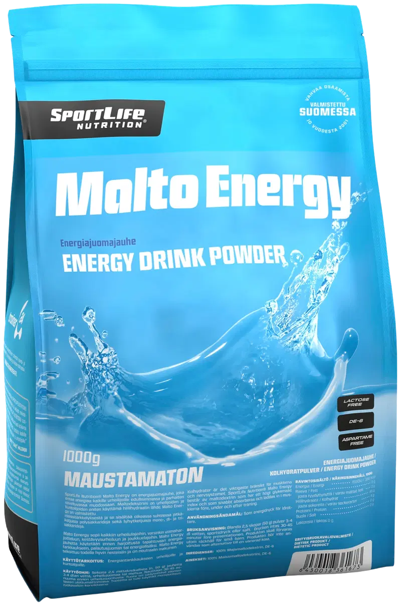 SportLife Nutrition Malto Energy 1000г порошок энергетического напитка без ароматизаторов