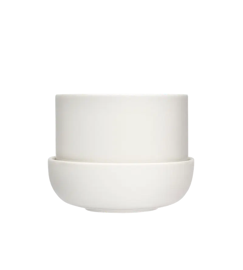 Iittala Nappula горшок и блюдце S 170x130 мм белый (цвет Белый)