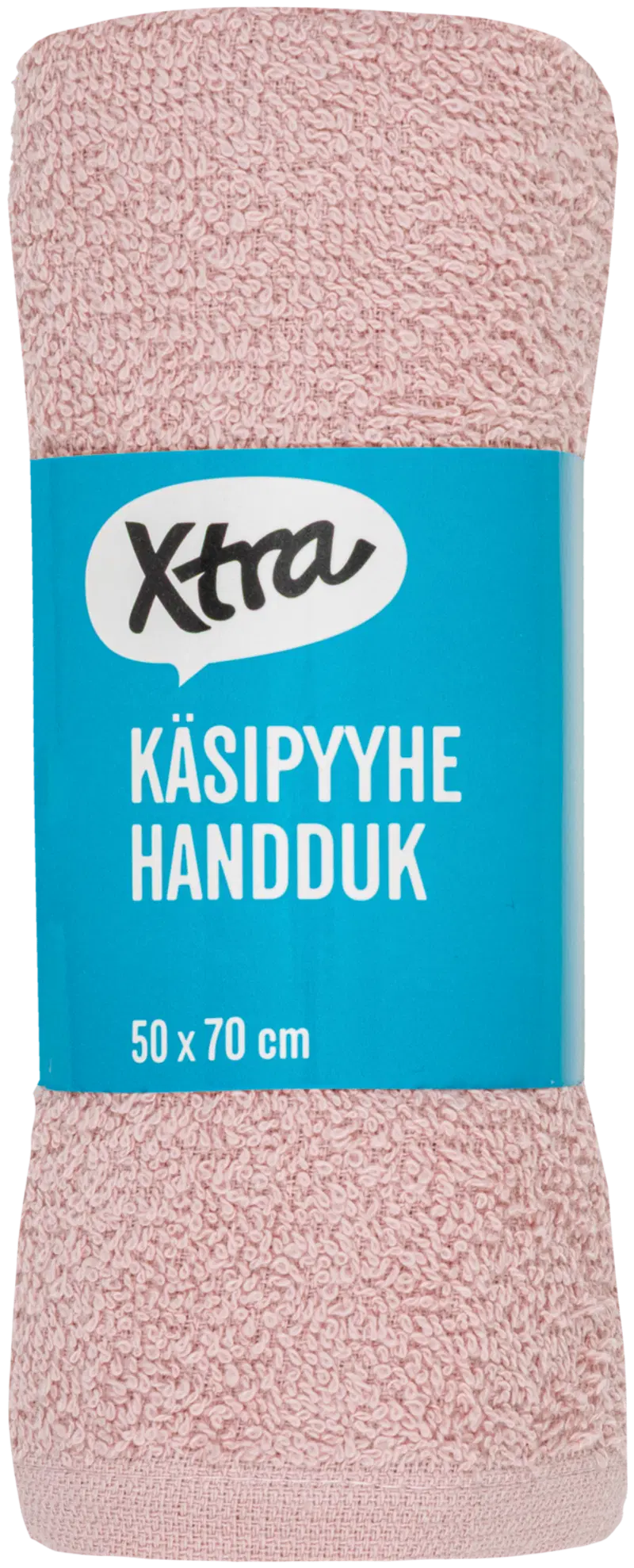 Полотенце для рук Xtra Anna 50x70 см розовое (цвет светло-розовый)