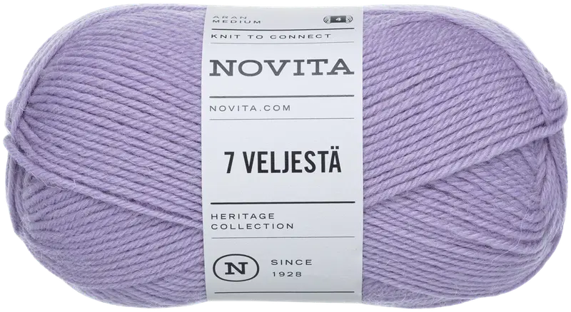 Novita lanka 7 от Velje 100 г черничное молоко 730 (цвет черничное молоко)