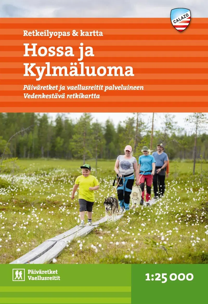 Сирвиё, Хосса и Кюлмаулоа - туристический путеводитель и карта 1:25.000 - Однодневные поездки и пешеходные маршруты с услугами