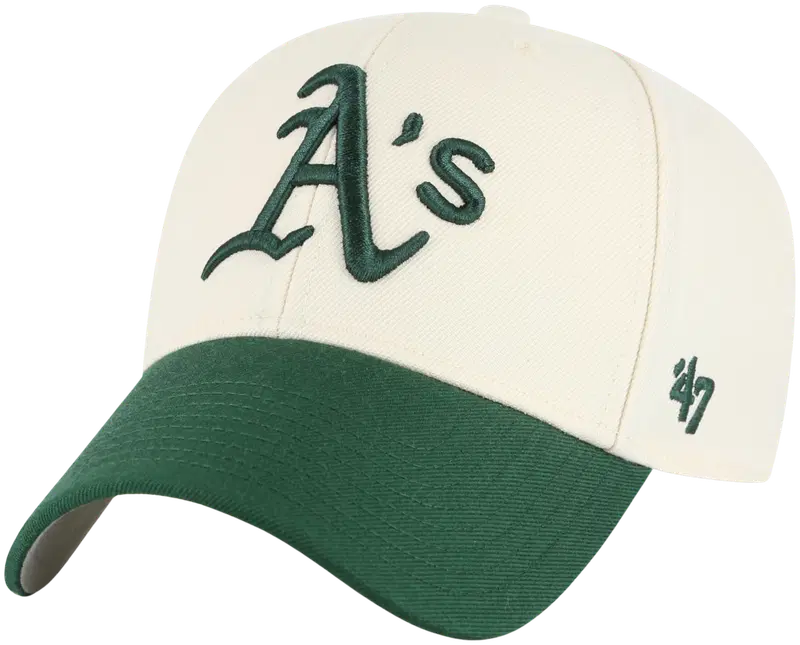 47. Двухцветная кепка MLB бренда A по легкой атлетике, MVP (цвет естественный)