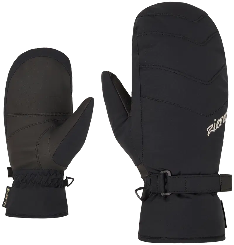 Женские перчатки Ziener Gore-Tex Klemia GTX (размер 6,5, цвет ЧЕРНЫЙ)