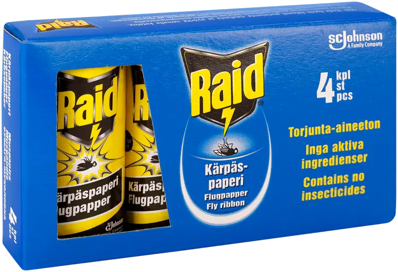 Средство против клея Raid Kärpäspaperi 4 шт.