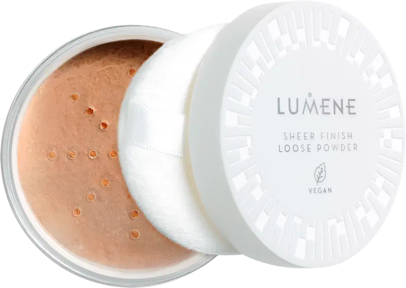 Рассыпчатая пудра Lumene Sheer Finish полупрозрачная средней глубины 8 г (цвет Полупрозрачный Средний Глубокий)