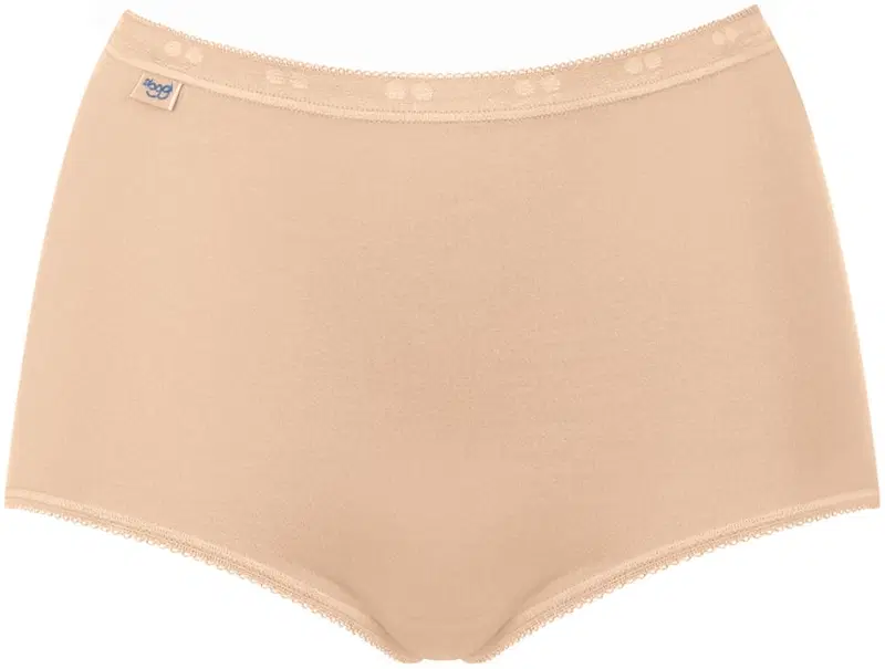 Женское нижнее белье Sloggi Basic Maxi, 3 пары (размер 38, цвет Кожа)