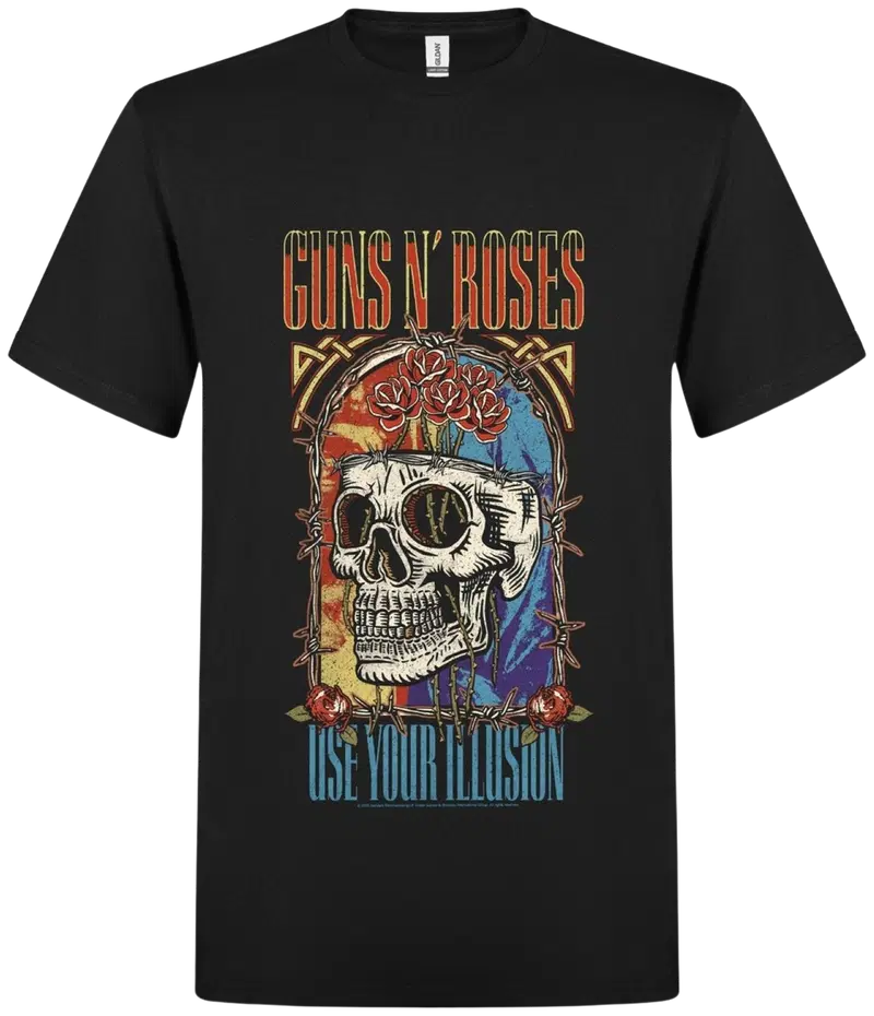 Мужская футболка Guns'N Roses GNR25005 (размер С, цвет ЧЕРНЫЙ)
