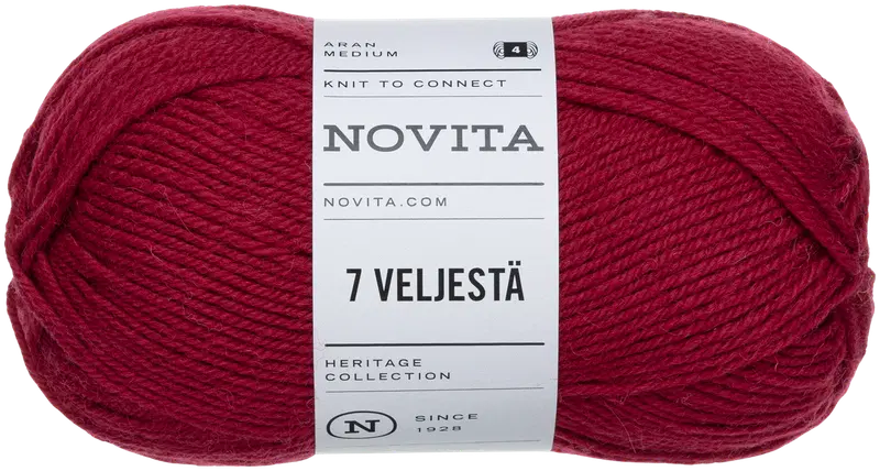 Novita 7 Brothers 100г 587 Клюква (цвет клюква)