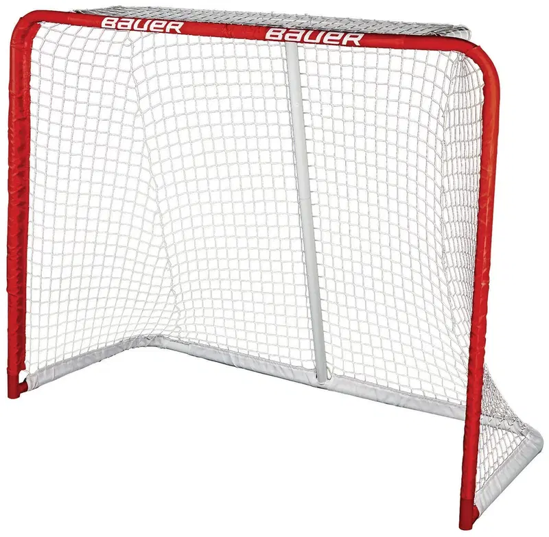 Ворота для уличного хоккея Bauer Deluxe 137x112см (цвет Красный)