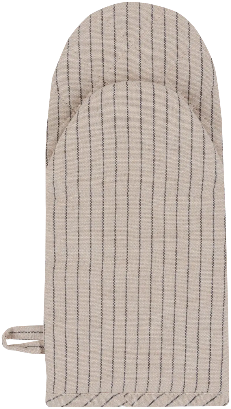 Перчатка для ватина House Pinstripe 15 x 32 см PatternLab (цвет льняной шамбре/черный)