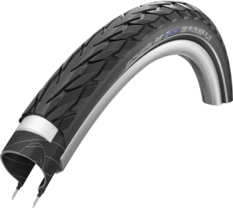 Внешняя велосипедная покрышка Schwalbe Delta Cruiser Plus Reflex 26 дюймов 47-559 (цвет Черный)