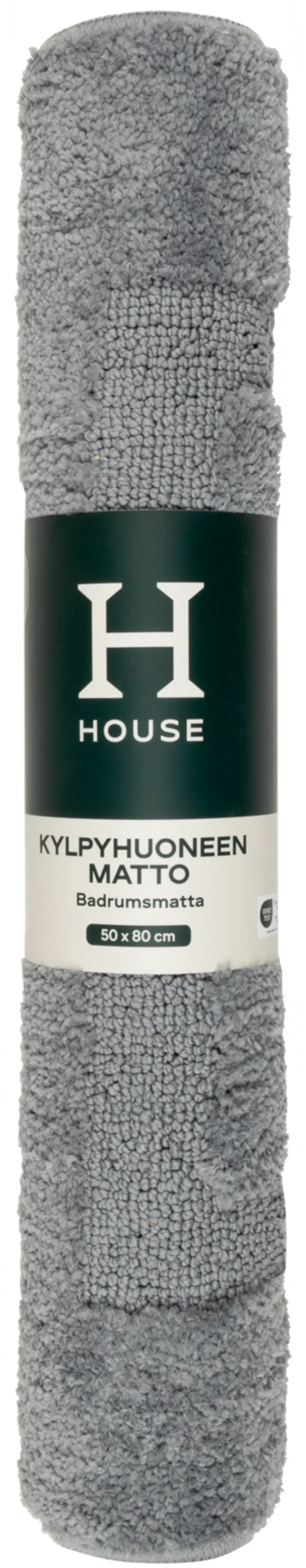 Коврик для ванной комнаты House Bea 50x80 см, серый (цвет серый)