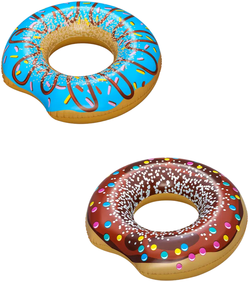 Кольцо для плавания Bestway Donutsi 107 см (цвет коричневый, бирюзовый)