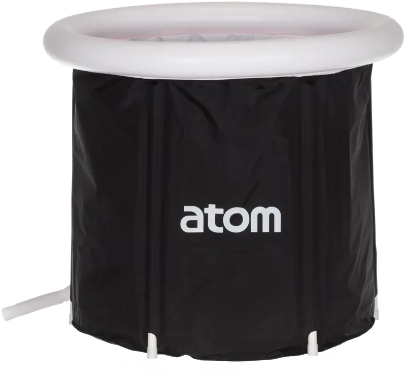 Ледяная ванна Atom с поверхностью 75x75 см черно-белая (цвет черно-белый)