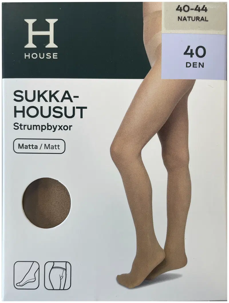 Домашние женские колготки Basic Matt 40 ден. (размер 36-40, цвет Естественный)