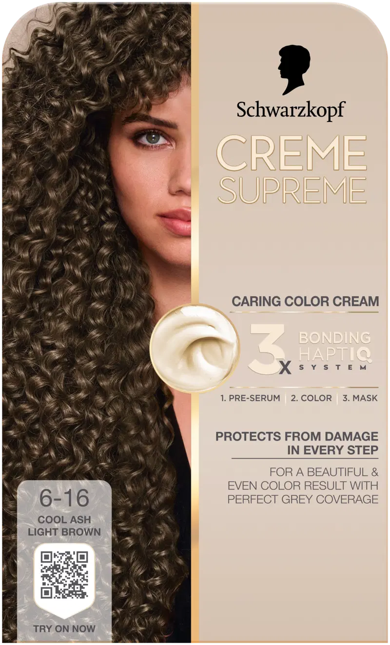 Creme Supreme 6-16 Холодный пепельно-коричневый