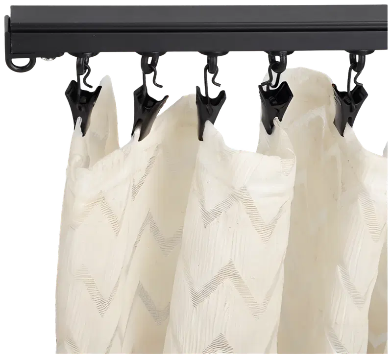 Самый красивый U-образный карниз черный 200см. (цвет черный)