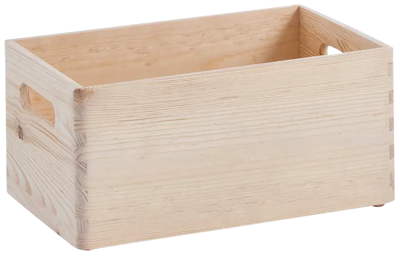 Корзина для хранения Zeller деревянная 30 x 20 x 15 см (цвет естественный)