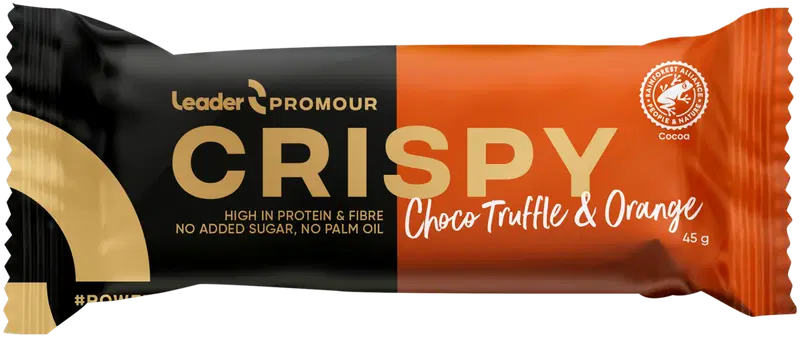 Протеиновый батончик Leader Promour Crispy с шоколадным трюфелем и апельсином 45 г
