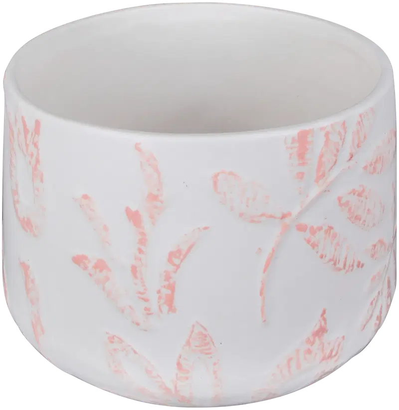 Домашний горшок Romantic 16,5x12,5 см розовый/белый (цвет розовый)