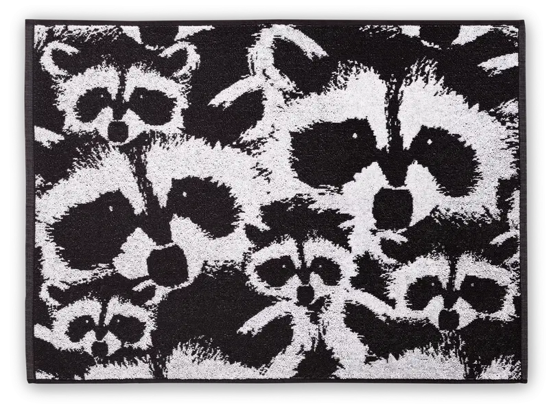 Полотенце для рук Finlayson Wash 50x70см, черное/белое (цвет Черный/белый)