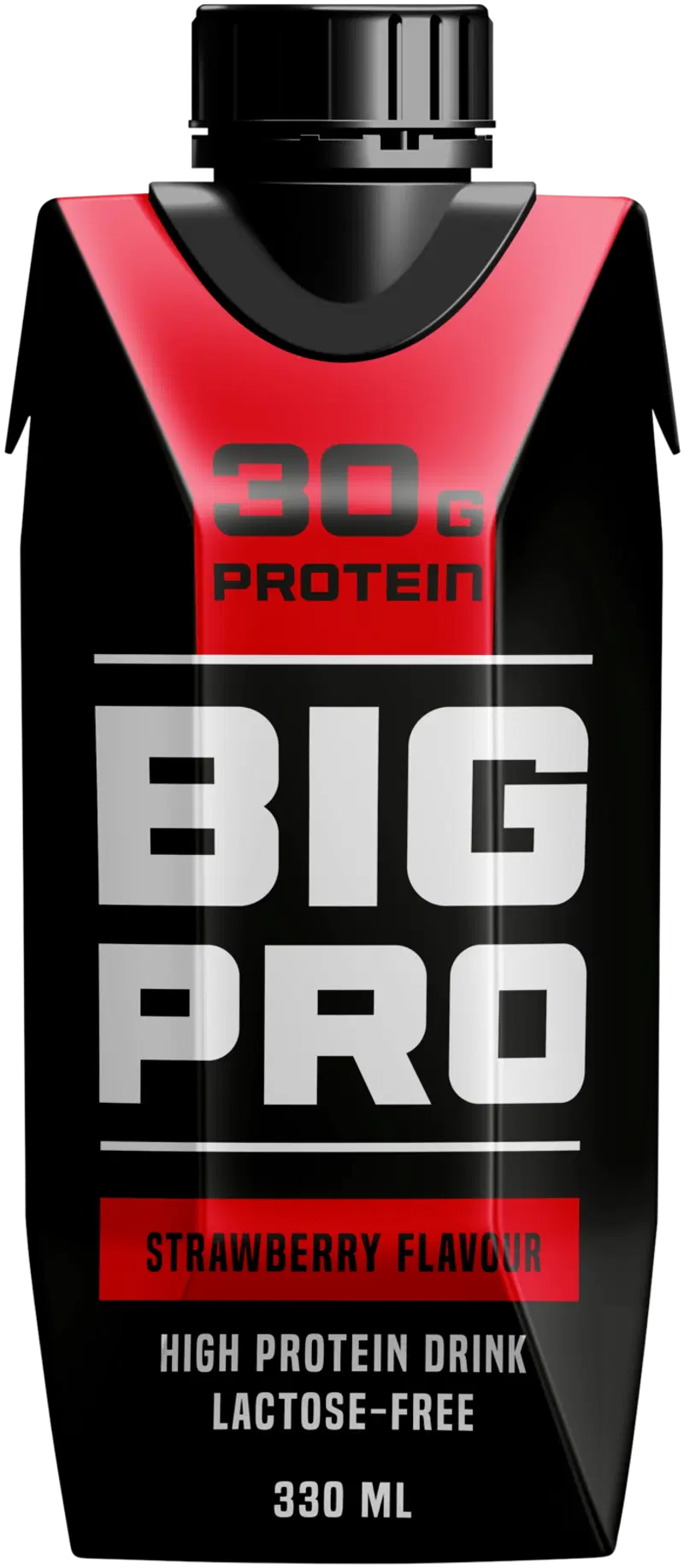 BIG PRO протеиновый напиток клубника 330 мл UHT безлактозный