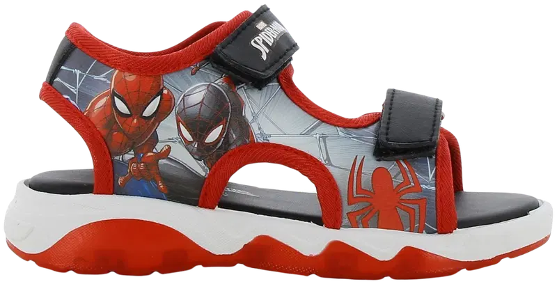 Детские светящиеся сандалии Spider-Man SP014805 (размер 25, цвет ЧЕРНЫЙ/КРАСНЫЙ)