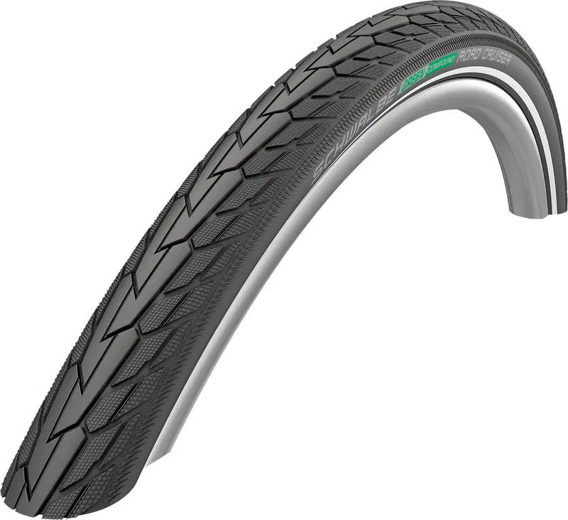 Внешняя покрышка для велосипеда Schwalbe Road Cruiser 28" 37-622 м/выс. (цвет Черный/отражатель)