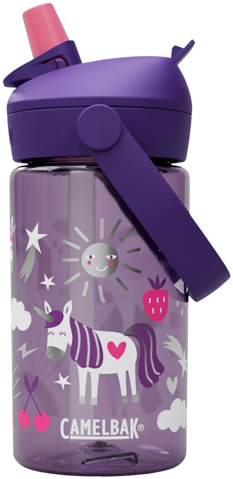 Бутылка Camelbak с соломинкой Thrive Flip Straw Kids 0,4л Unicorn (цвет Вечеринка единорогов)