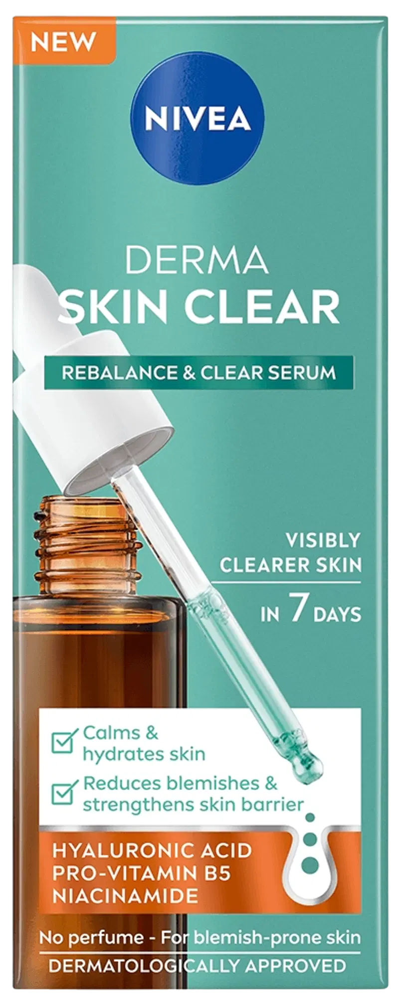 NIVEA 30 мл Derma Skin Clear Rebalance & Clear Serum сыворотка для лица