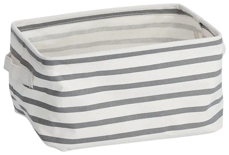 Корзина для хранения Zeller Stripes 28x21x16 см (цвет серый)