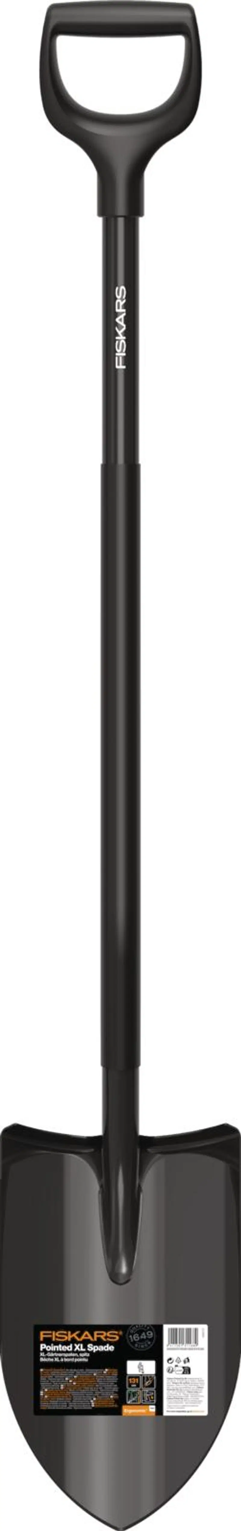 Карманная лопата Fiskars Ergonomic Pro XL черная