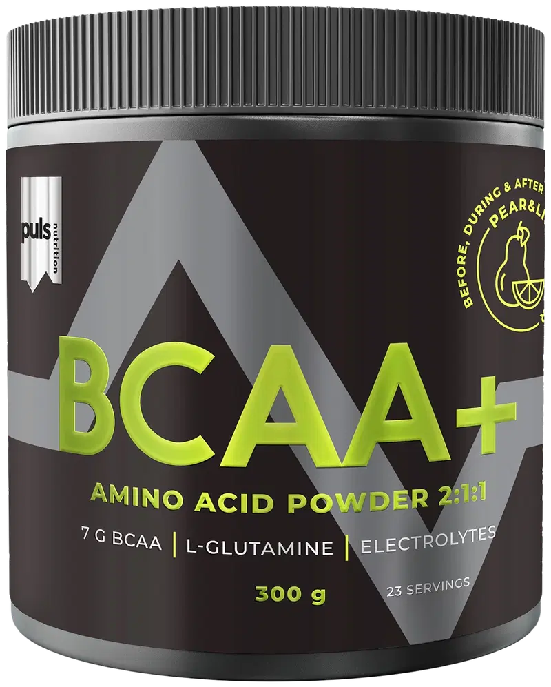 PULS BCAA+ 300 г порошок аминокислотного напитка со вкусом груши и лайма