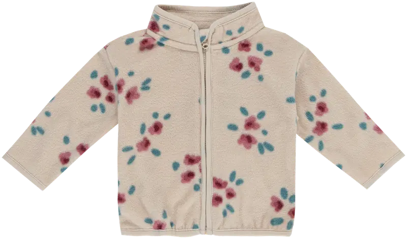 Детская флисовая куртка TEX с цветочным узором I990678 (размер 12 М, цвет ЭКРЮ 2)
