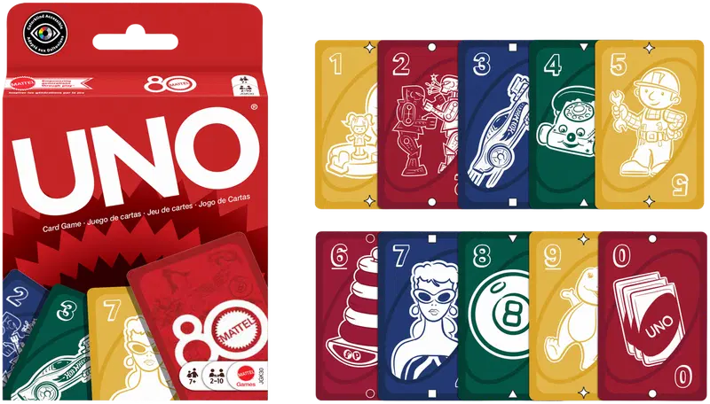 Карточная игра Uno Mattel 80 V